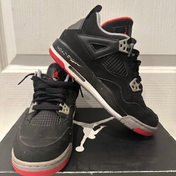Air Jordan 4 Retro GS “Bred” – Size 6Y / Women’s 7.5 w/ Box – OG Colorway - Picture 5 of 7